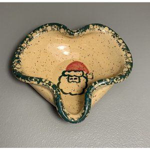 Three Rivers Pottery 1994 Coshocton OH Amy Vintage Santa Dish Bowl Pottery